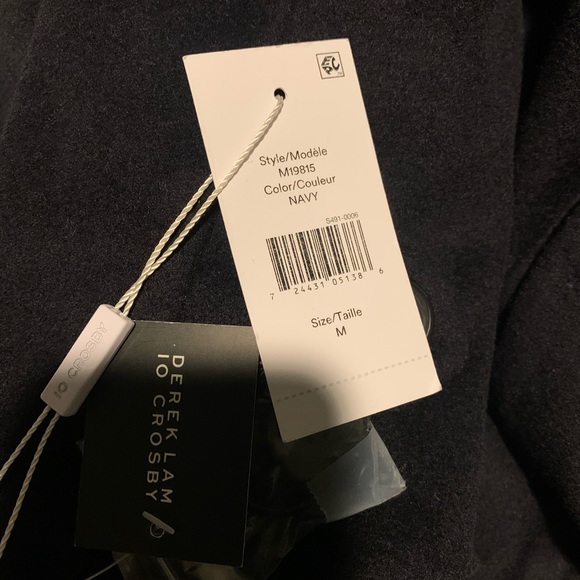 Derek Lam 10 Crosby Wool Trench Coat Faux Fur size medium designer NWT - Picture 8 of 8